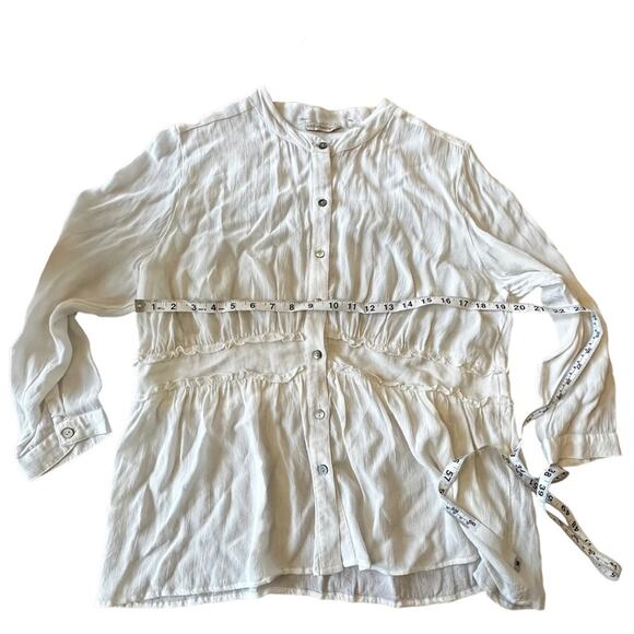 Soft Surroundings Ruffle Trim Blouse - Size XL - Picture 6 of 6